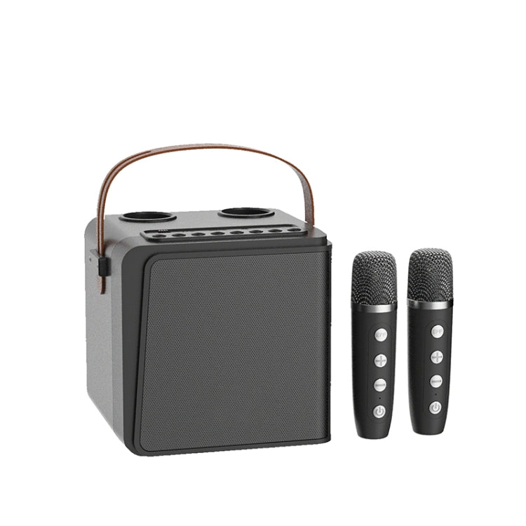 ** Collection Only** NEWRIXING NR8807 Bluetooth Speaker Wireless Music Player with Dual TWS Handheld Noise Reduction Microphone - Black