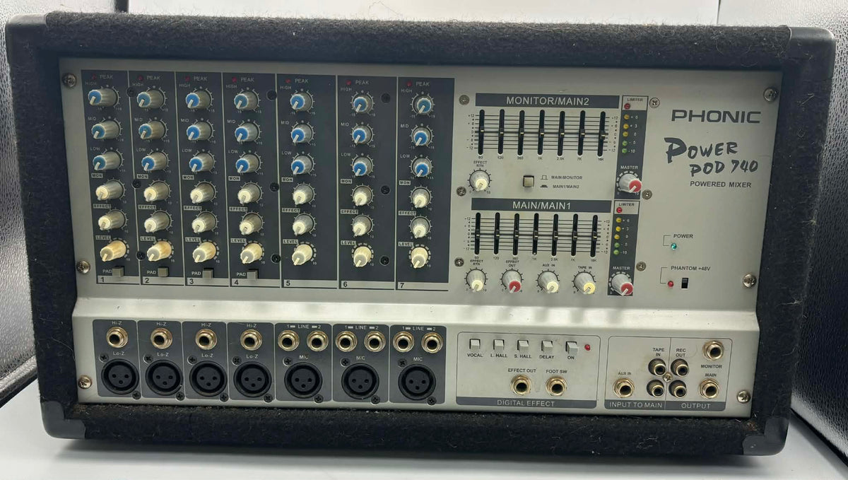 COLLECTION ONLY* Phonic Powerpod 740 Plus 2X220W 7-Channel Powered