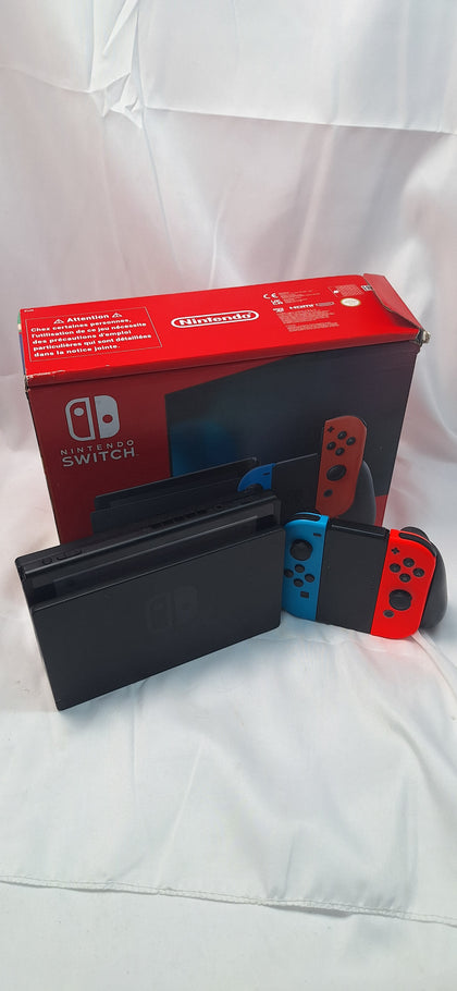 Nintendo Switch 32GB handheld console Neon red blue boxed