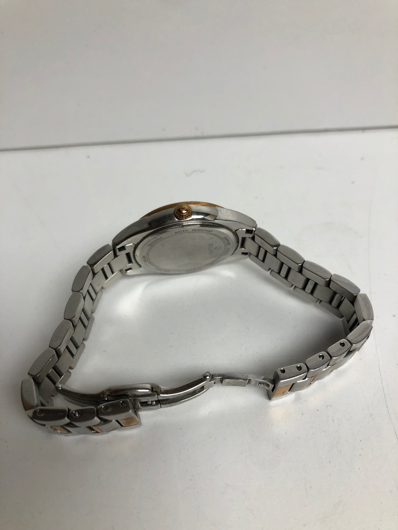 Bulova 98P183 Women's Diamond Dial Two Tone Steel Bracelet Watch