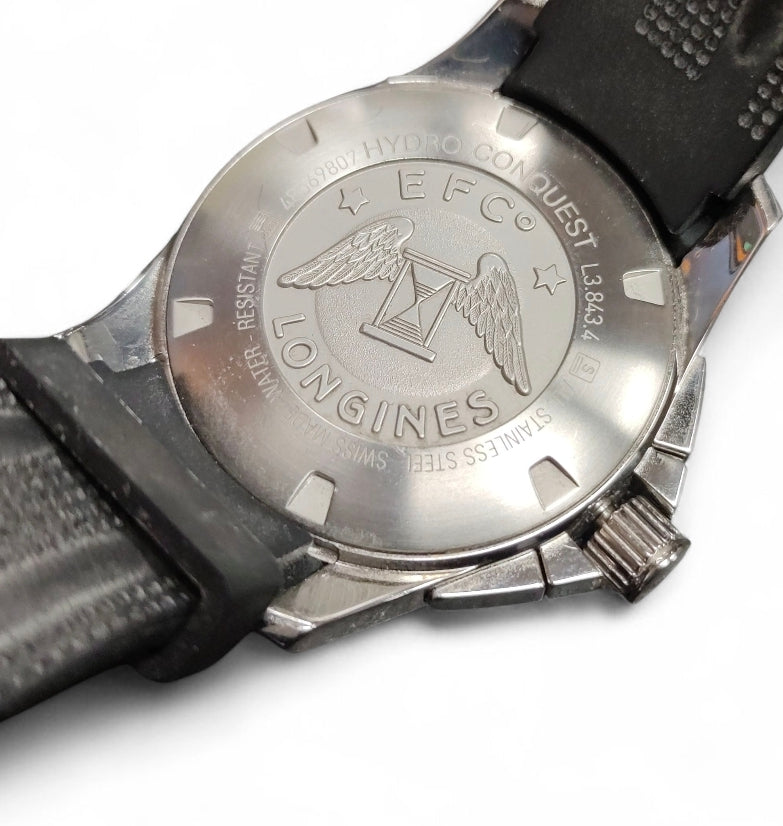 Longines Hydroconquest Quartz Chronograph Men's Watch L3.843.4.56.2**Boxed**