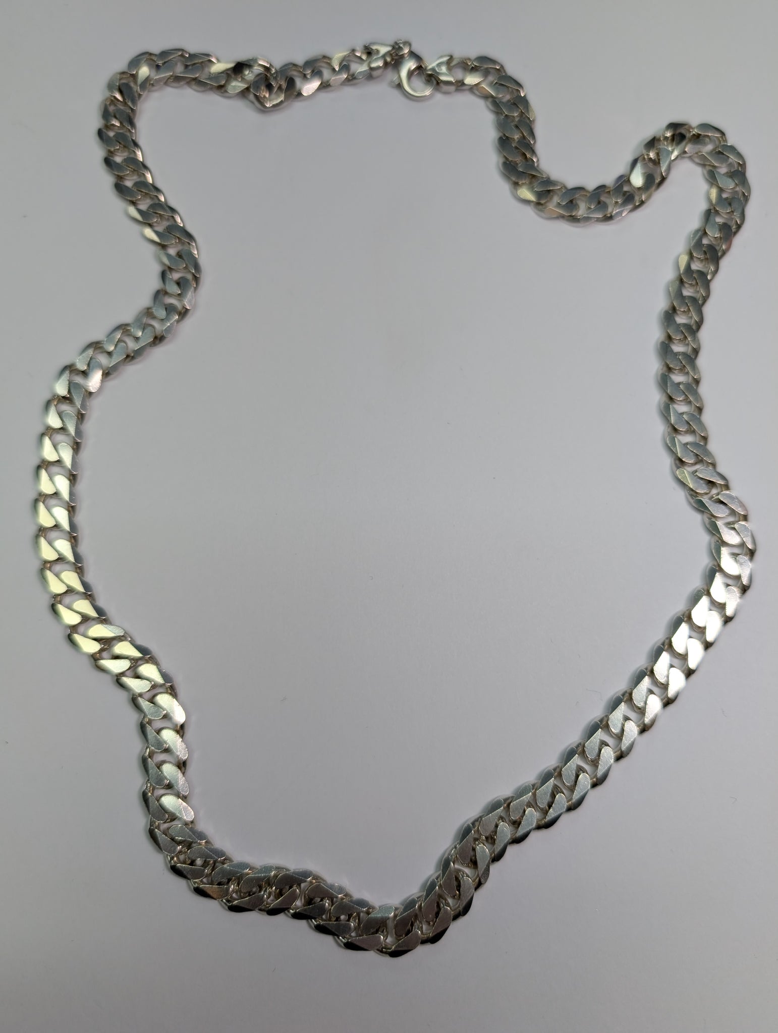 Heavy silver curb chain 925