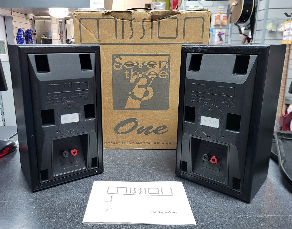Mission 731 2-Way Reflex 25-75 W/Ch 8 Ohms Bookshelf Speakers Black