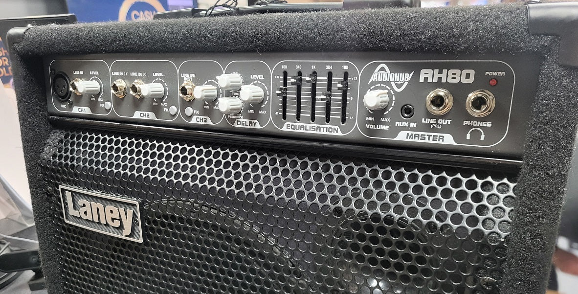 Laney AH80 80w Multi-Input Amplifier Combo - 3 Channels