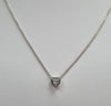 Pandora silver elevated heart necklace 18"