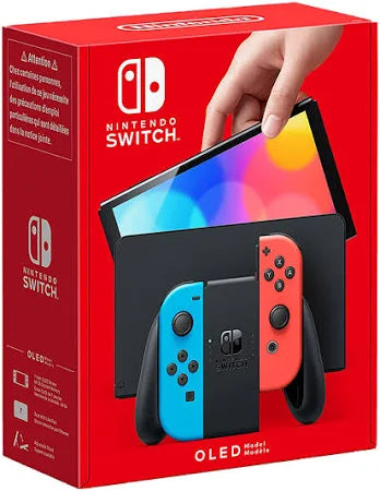 Nintendo Switch OLED - Neon + 2 Games