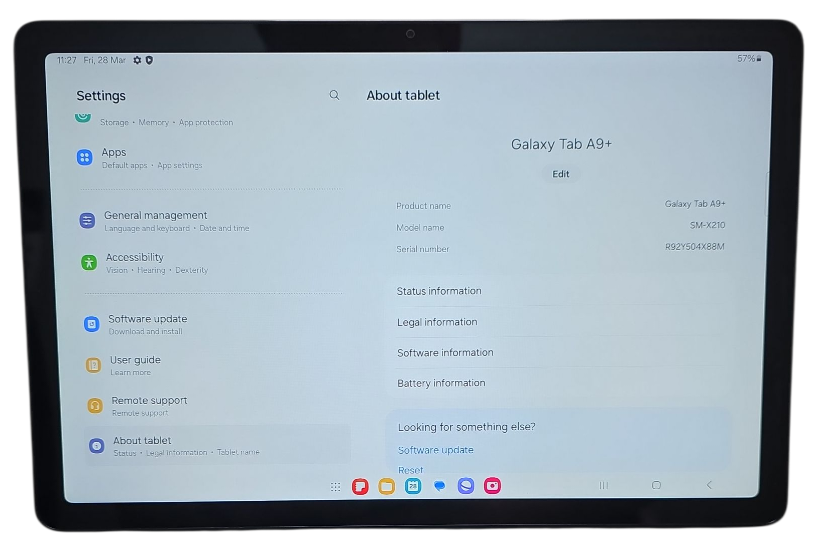 Samsung Galaxy Tab A9+ 11" Tablet 64 GB, Graphite