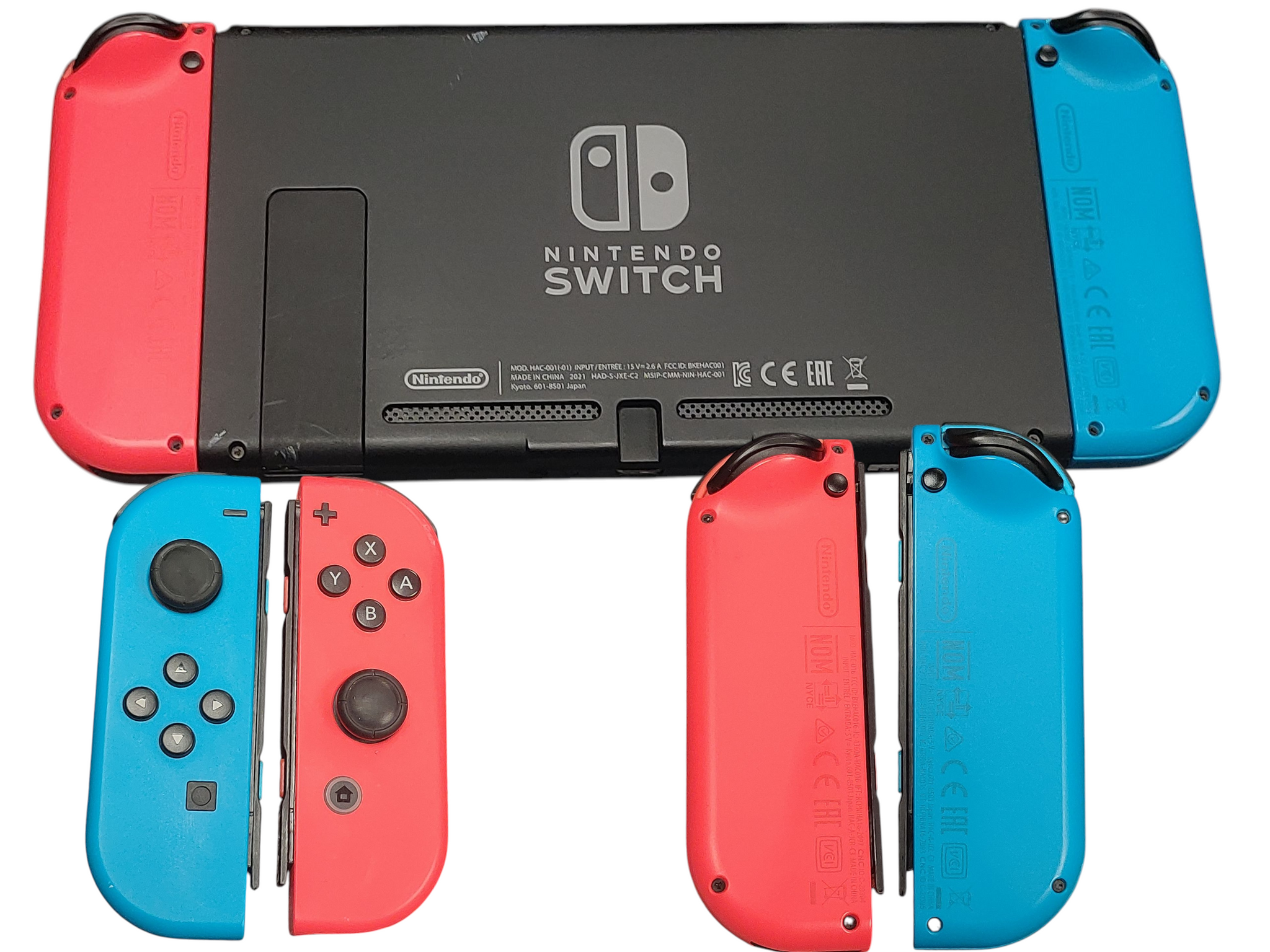 Nintendo Switch Neon Bundle with Case **Unboxed**