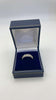 9CT white gold ring - Size N