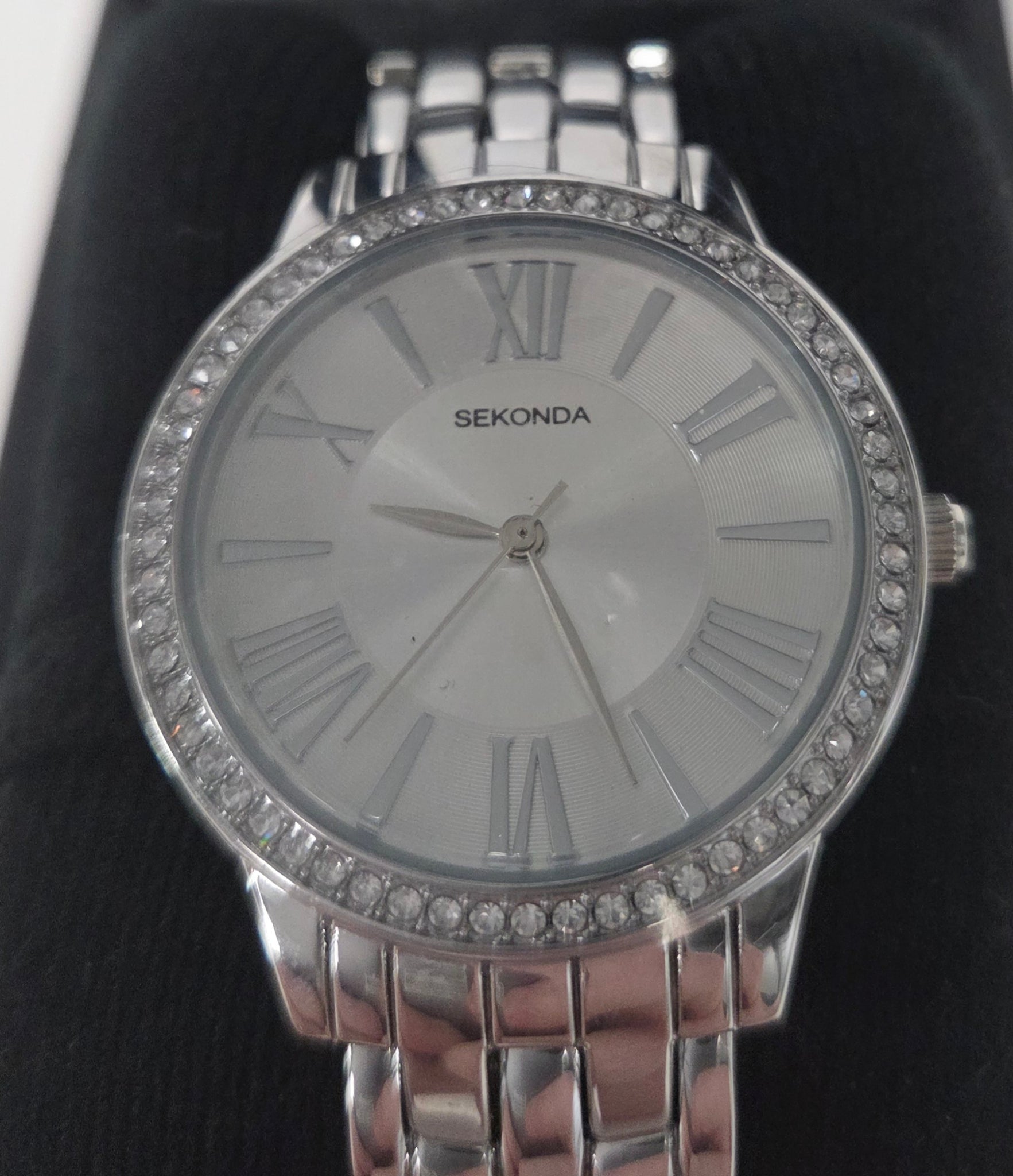 * Store Collection Only * Sekonda Charlotte Ladies Silver Bracelet Watch 40348 Boxed L:ike New