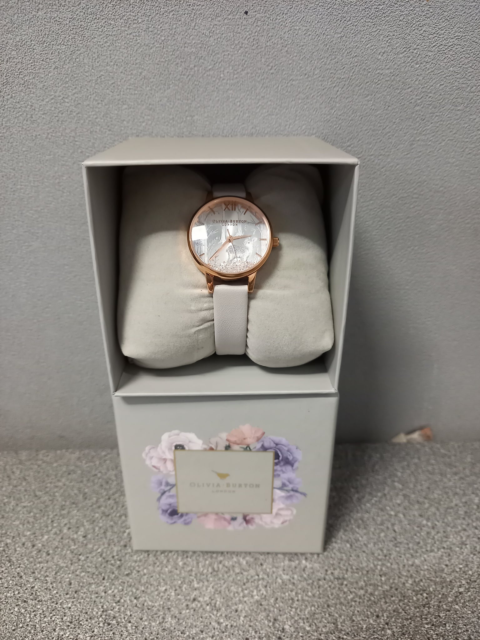 Olivia Burton Women's Snow Globe Sunray Deer Watch