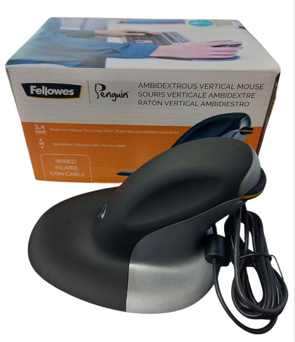The Penguin Ambidextrous Vertical Mouse Wired