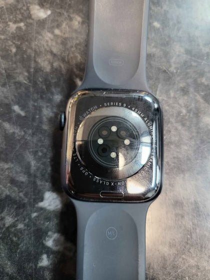 Apple Watch Series 9 GPS + Cellular 45-mm Midnight Aluminium Case with Midnight Sport Loop