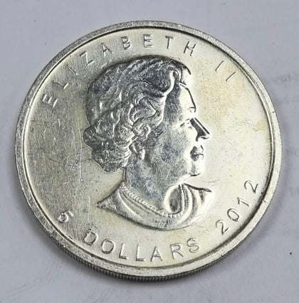 Canada 2012 Maple Leaf 5 Dollars 1oz Silver Coin