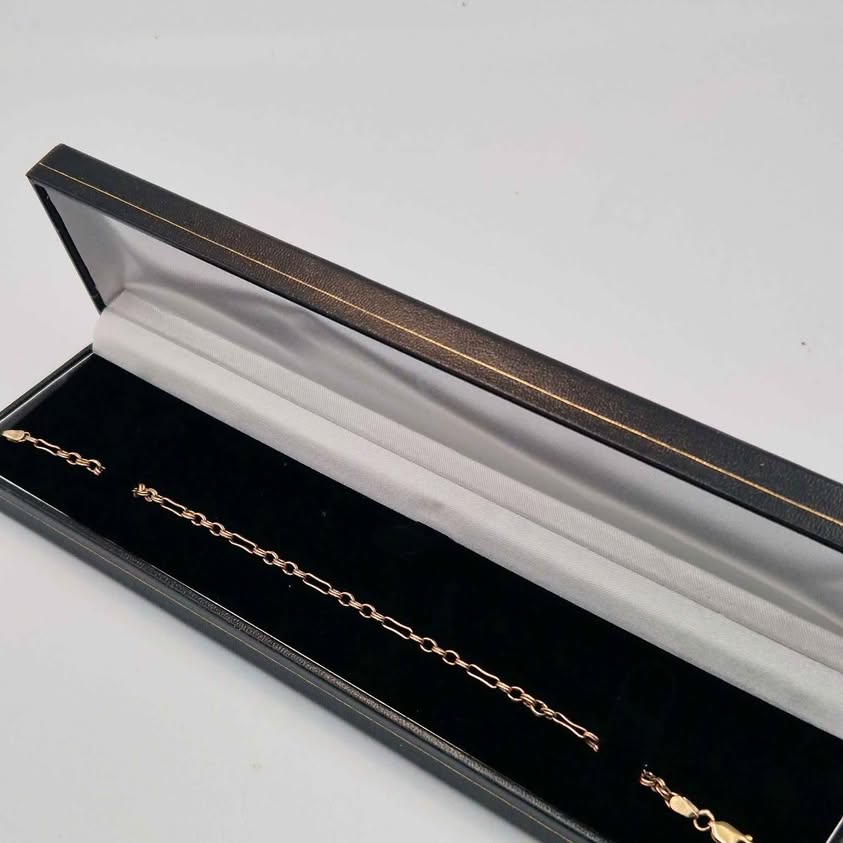 9ct Yellow Gold 3 In 1 Belcher Bracelet - 8" Long - 3.25 Grams