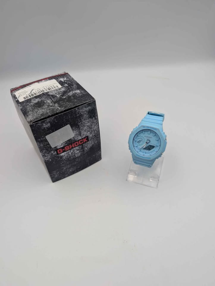 Casio G-Shock GA-2100 Tiffany Blue Heavy Duty Watch - Boxed With Rubber Strap