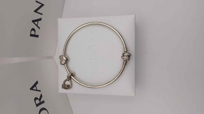 Pandora Bangle shooting star plus 2 Charms Boxed 16.03g 925