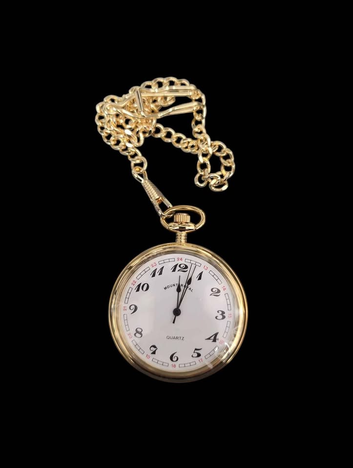 Mount Royal B10 Quartz Pocket Watch With Chain, Boxed