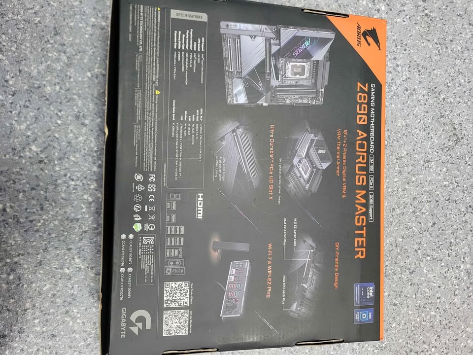 AORUS Z890 AORUS MASTER GAMING MOTHERBOARD - LGA1851 - PCle 5 - DDR5 Support