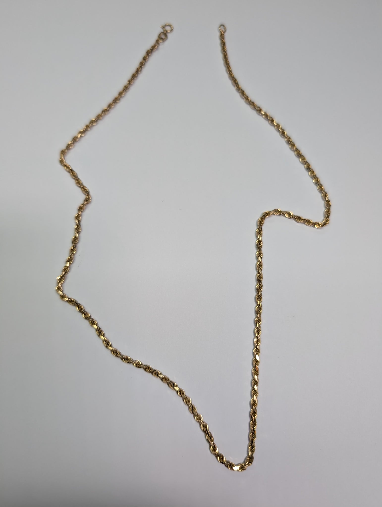 9ct Gold Twisted Rope Chain