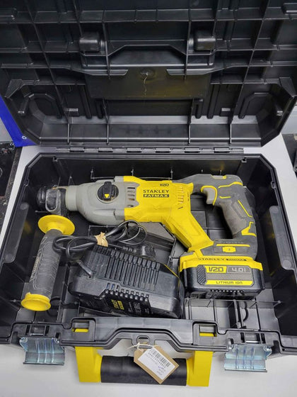 Stanley Fatmax 20V Brushless Cordless SDS Hammer Drill SFMCH900 - With 4.0Ah Battery, Charger & Case