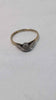 18ct Yellow Gold Ladies Rings With CZ Stone - Size T - 2.91 Grams