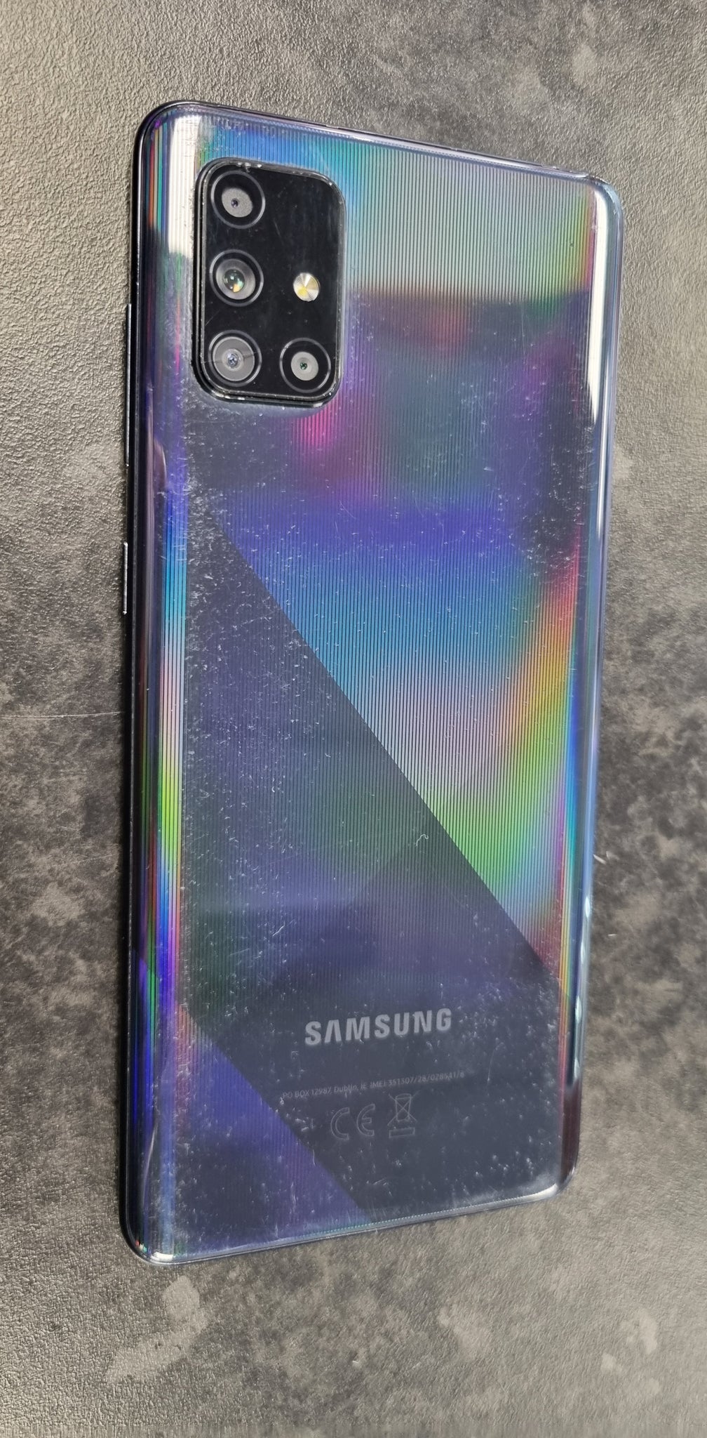 Samsung Galaxy A71 Mobile Phone; Sim Free Smartphone  Prism Crush Black unlocked