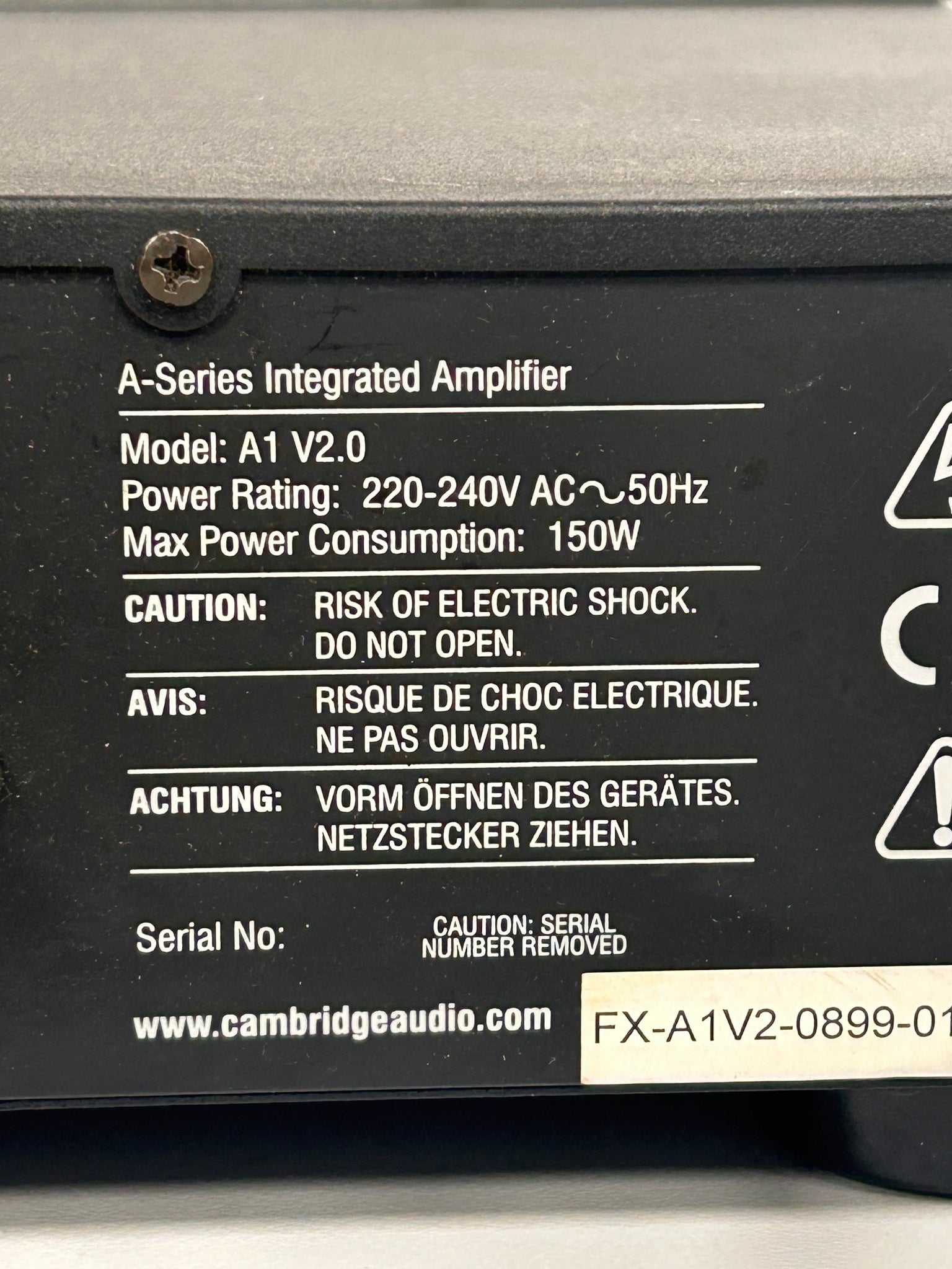 Cambridge Audio A1 V2.0 Integrated Audio