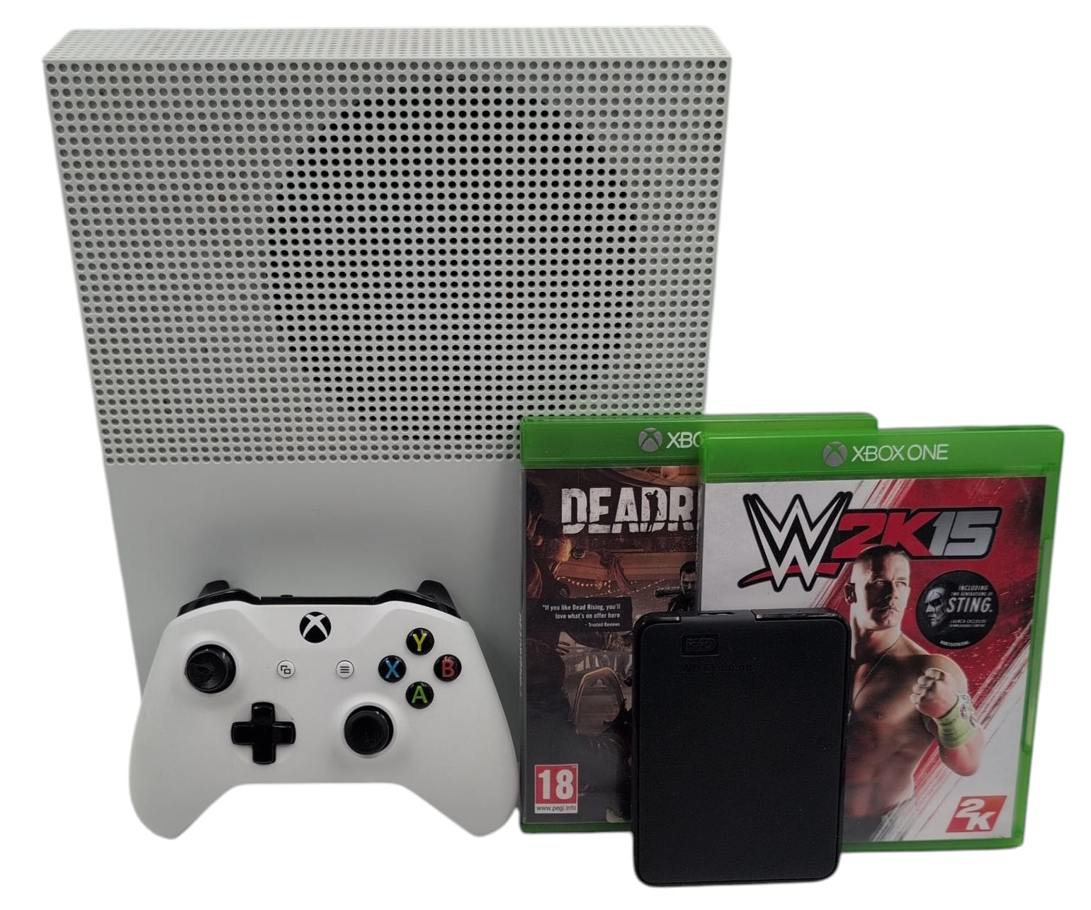 Microsoft Xbox One S Bundle with Control Pad, 2 Games and 1TB Portable Hard Drive