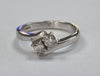 18ct White Gold Diamond Ring Size M1/2 0.25ct