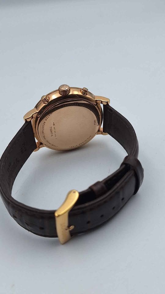 TISSOT T-Classic Chronograph Quartz Leather Strap 42mm Mens Watch - Unboxed