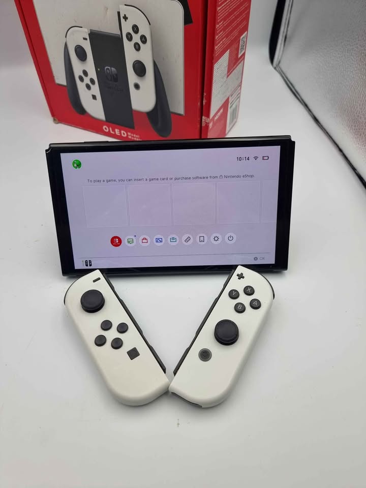 Nintendo Switch OLED 64GB Gaming Console - White Joy Cons - Boxed With Dock & Charger