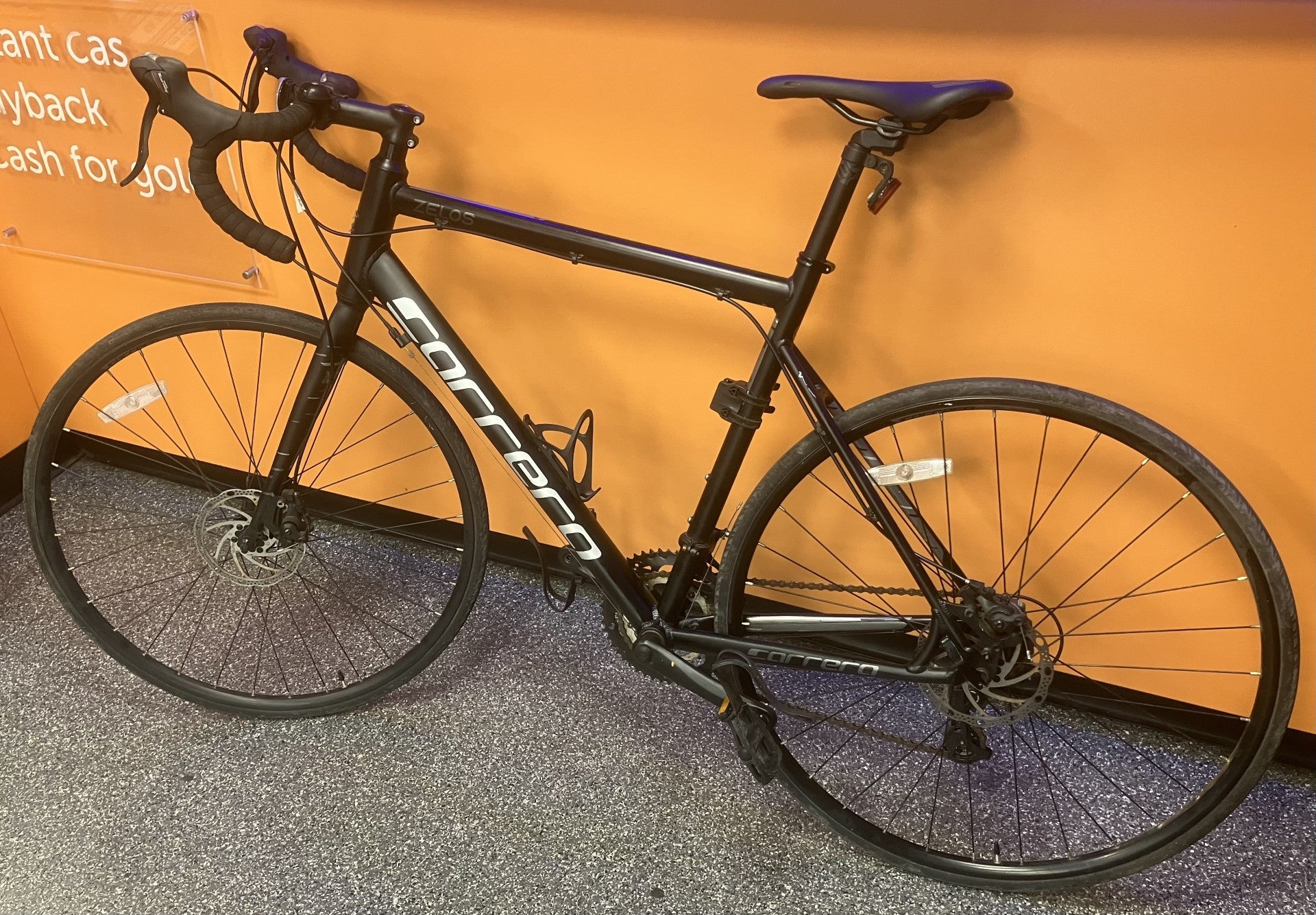 ** Collection Only ** Carrera Zelos Mens 14 Speed Road Bike Alloy Frame - Black ( 18 inch Frame )