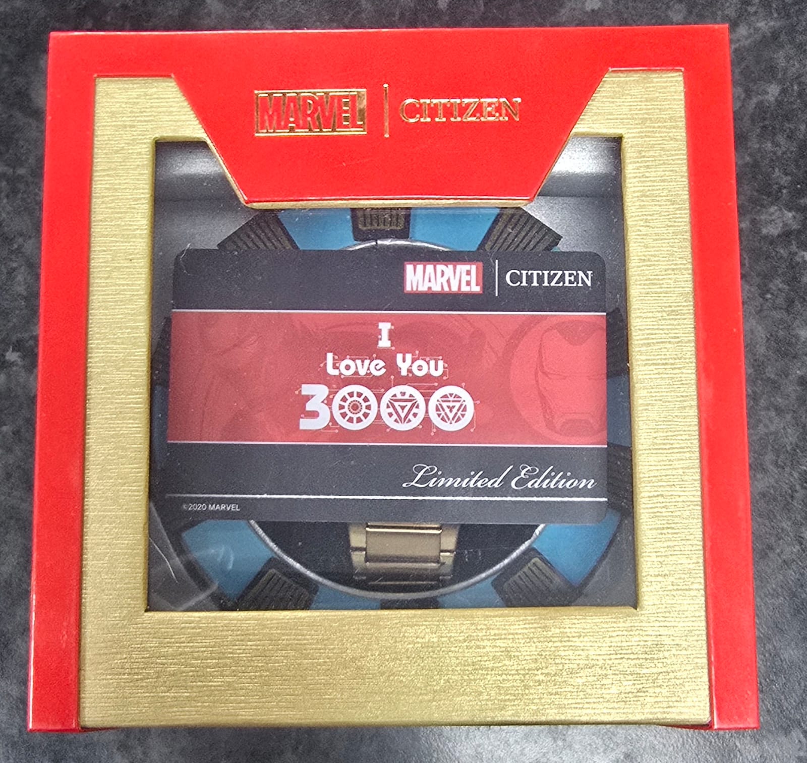 Citizen Mens Eco-Drive Marvel Tony Stark Watch - 1301/1500