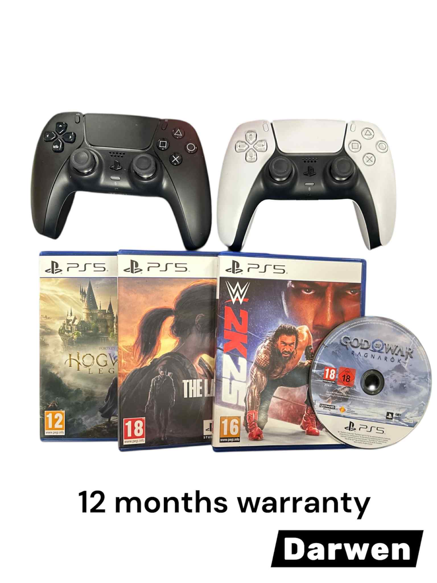 Sony PlayStation 5 Disc Edition Console Bundle Inc 4 games + 2 pads