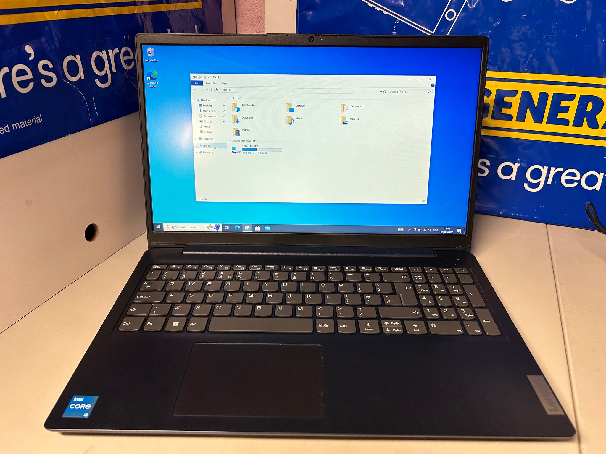 Lenovo 3-15IAU7 i3-1215U 4GB Ram 128GB SSD 15"