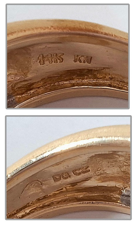 14 Carat Gold Ring Size S (Large)