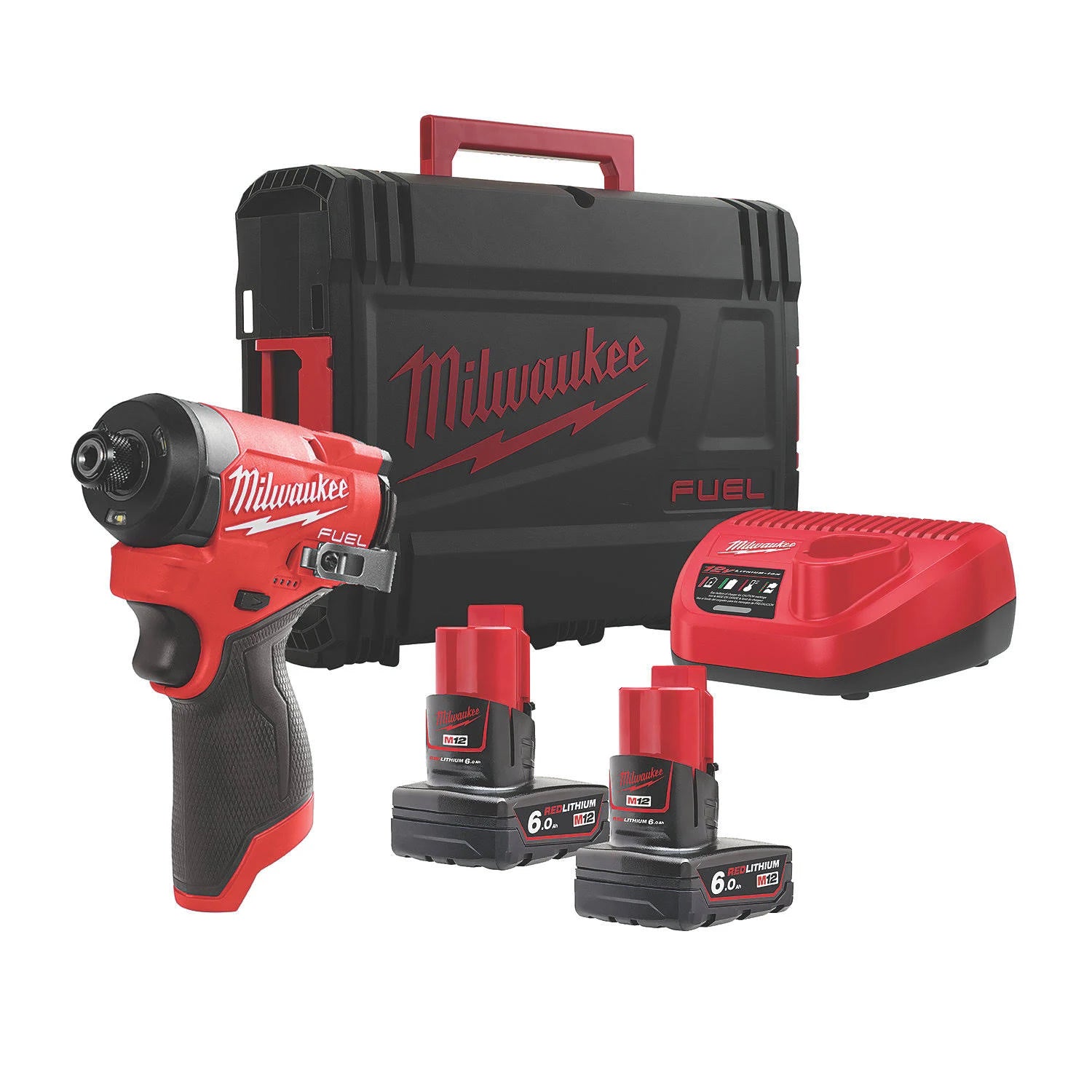 Milwaukee M12FID2-602X M12 Fuel Impact Driver ( x2 6.0 ah Batteries ) ** Boxed **