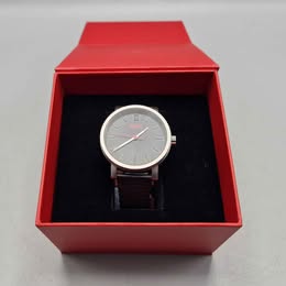 HUGO BOSS CLASSIC WATCH HU.380.1.14.3361 STAINLESS STEEL LEATHER QUARTZ GENUINE