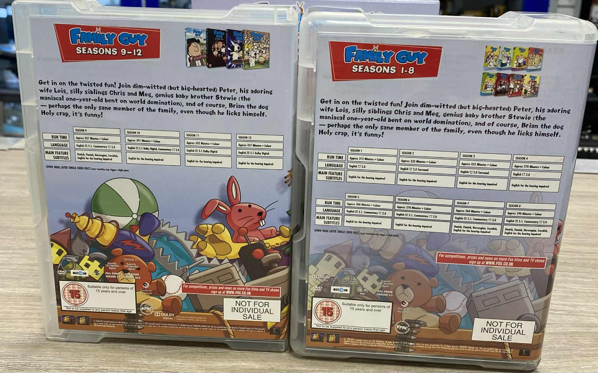 Family guy: seasons 1-12 dvd box set