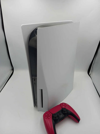 Playstation 5 Console, 825GB, White, With Cosmic Red Pad
