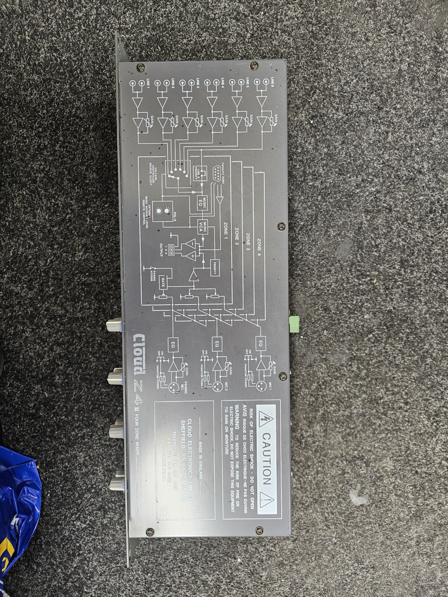 Cloud Z4 MK2 Mixer Four Zone Venue Z4II