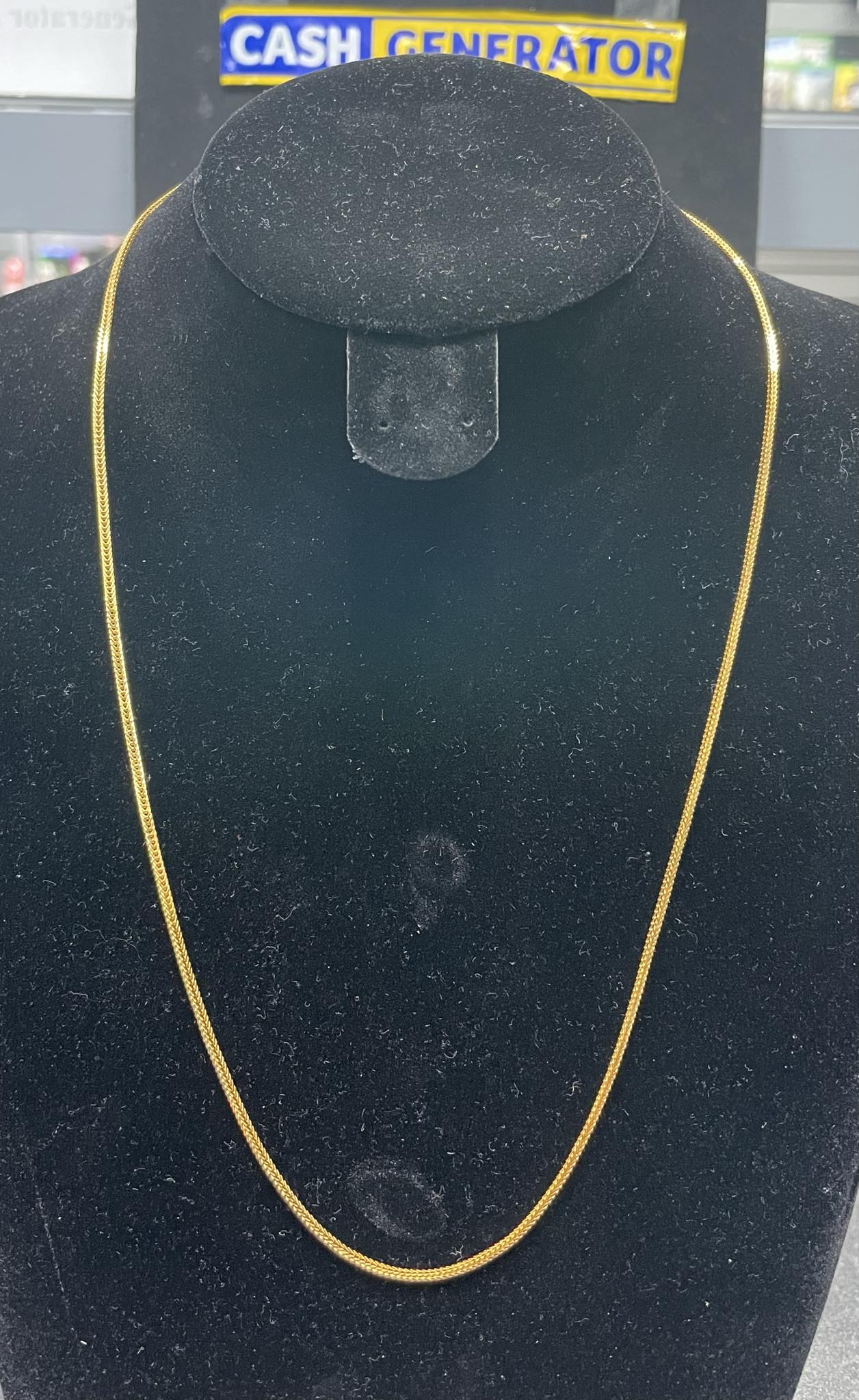 22ct Gold Fancy Link Chain 10.31g, 22".