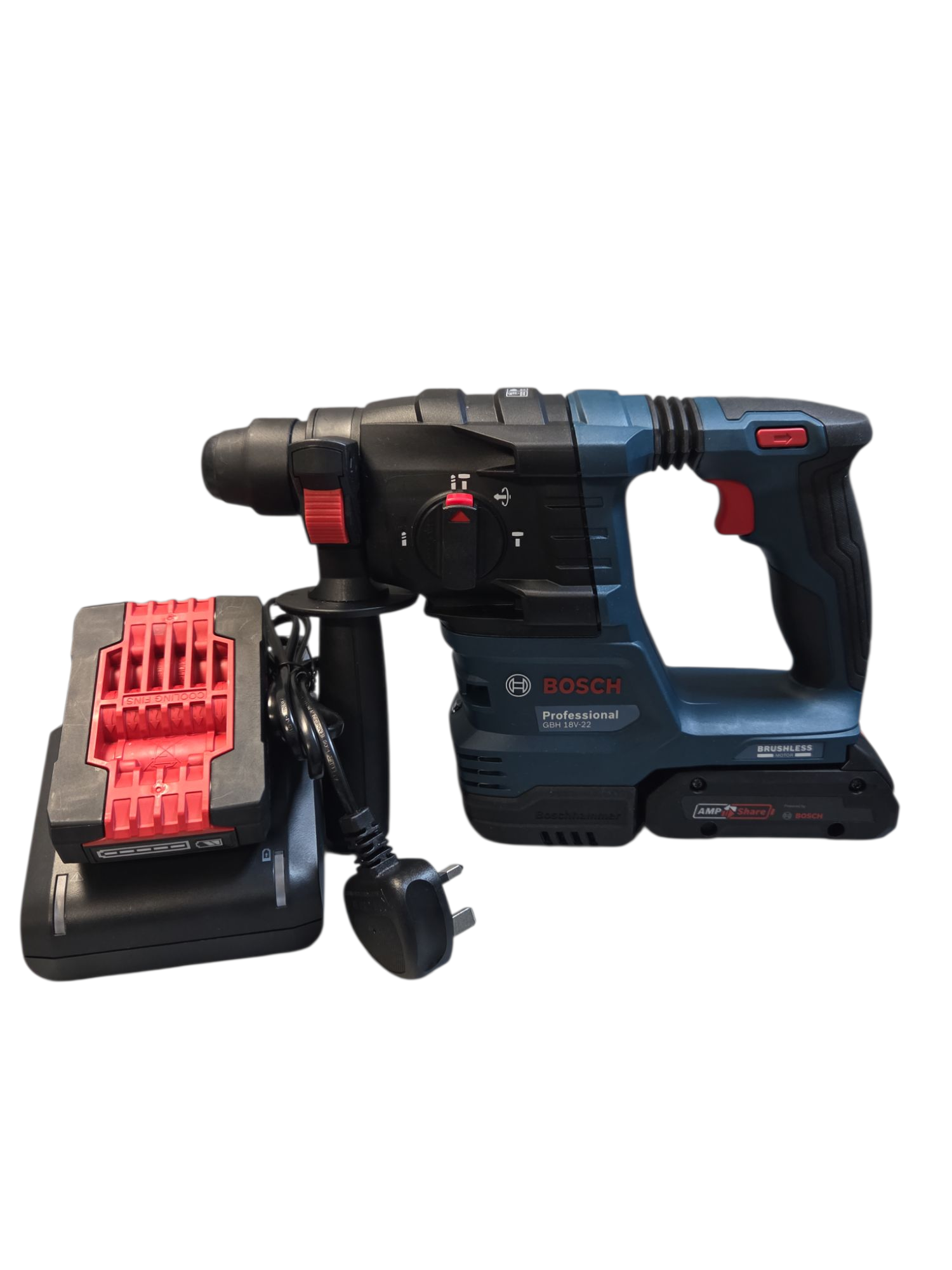 Bosch Cordless Rotary Hammer, GBH 18V-22 & Extra Battery with Charger