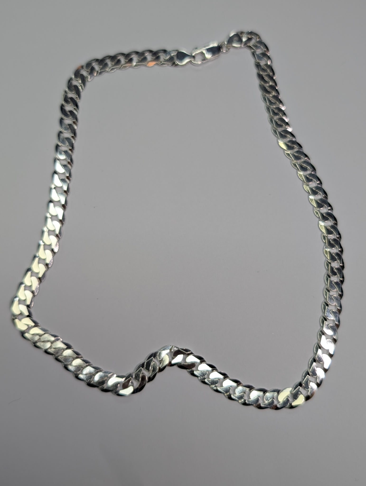 Brand New Heavy 924 Silver Curb Chain