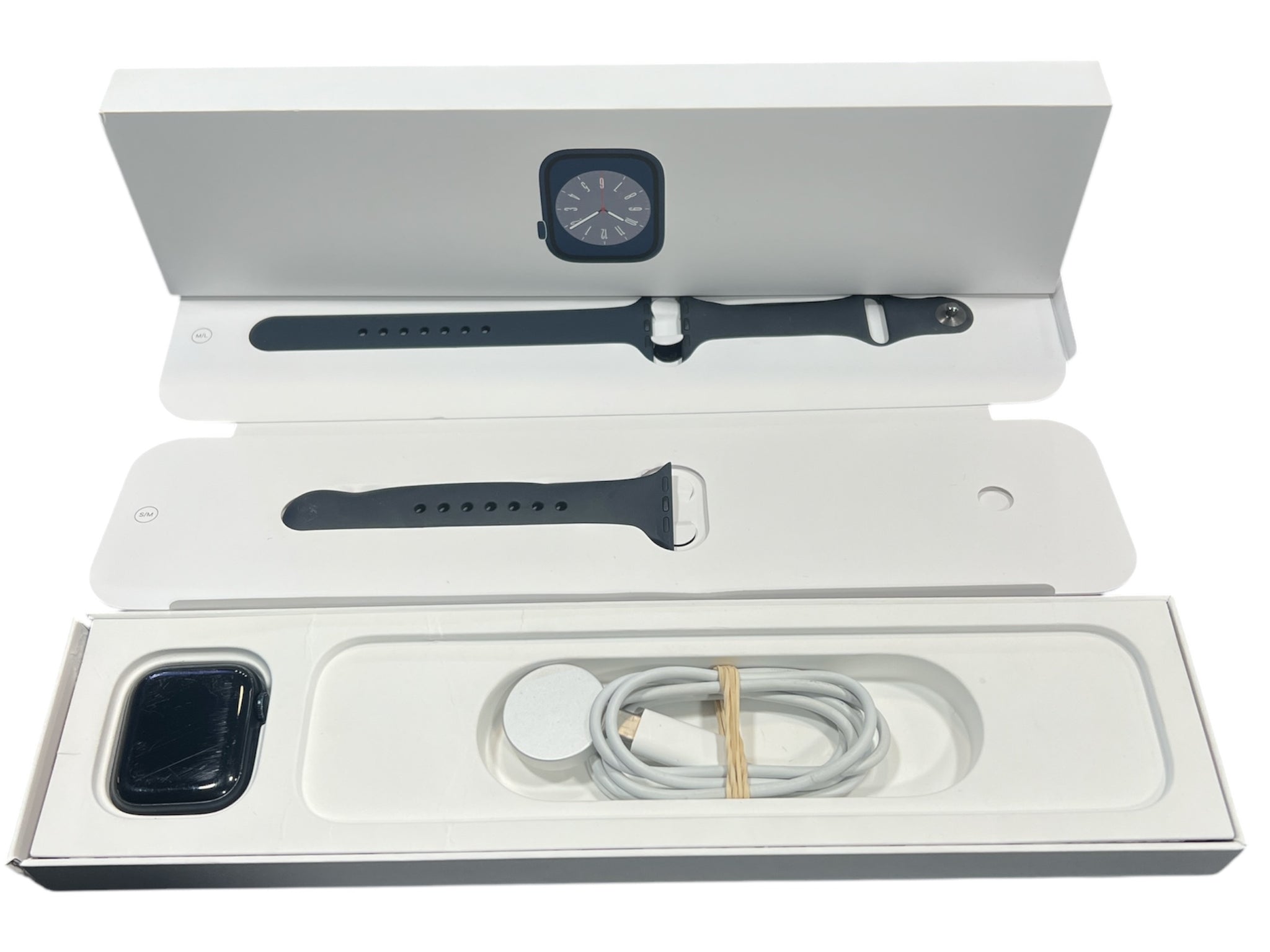 Apple Watch Series 8 GPS 45mm Midnight Aluminum Case with Midnight Sport Band - Regular