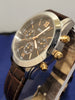 Bulova Mens Dress Brown Leather Chronograph Watch 98A142
