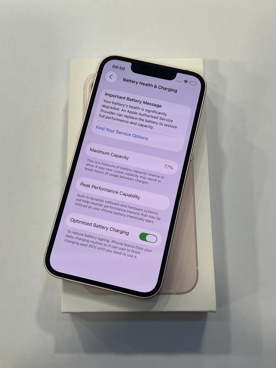 Apple iPhone 13 Mini (Pink) - 256GB - 77%BH - Boxed | Cash Generator