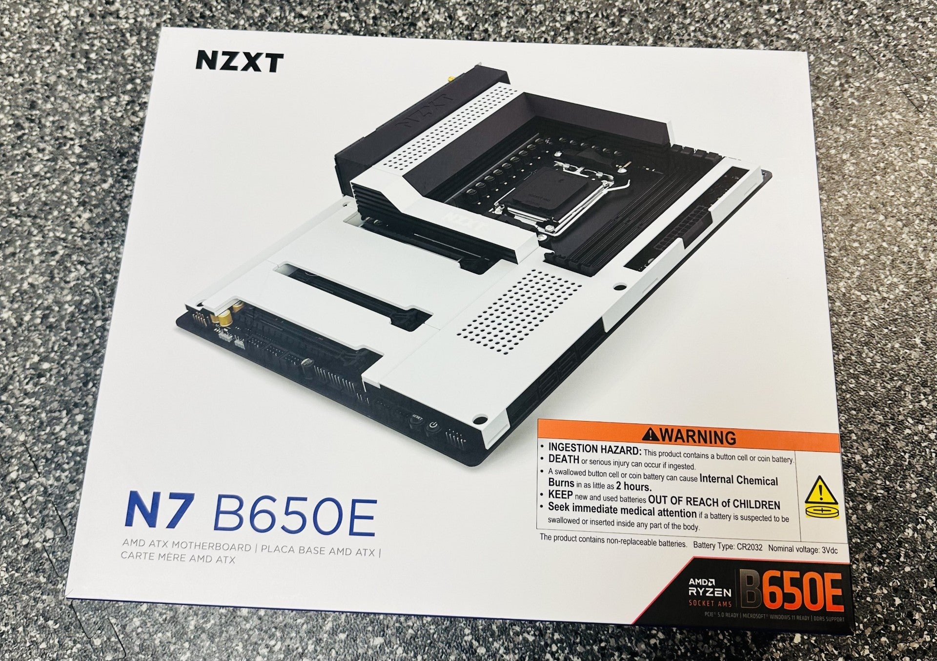NZXT N7 Gaming Motherboard B650E - White