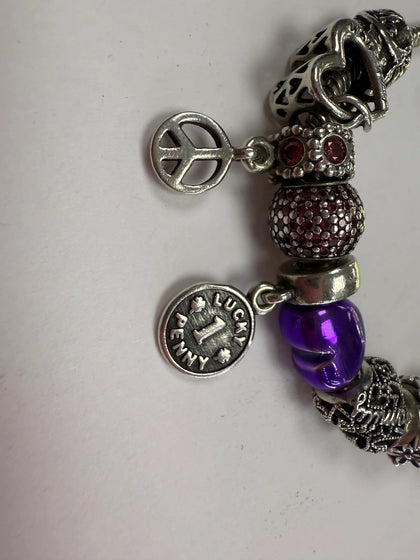 pandora snake bracelet & charms